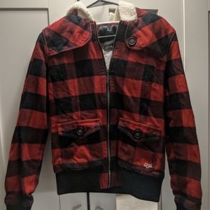 Fox Buffalo Plaid Jacket Hoodie
